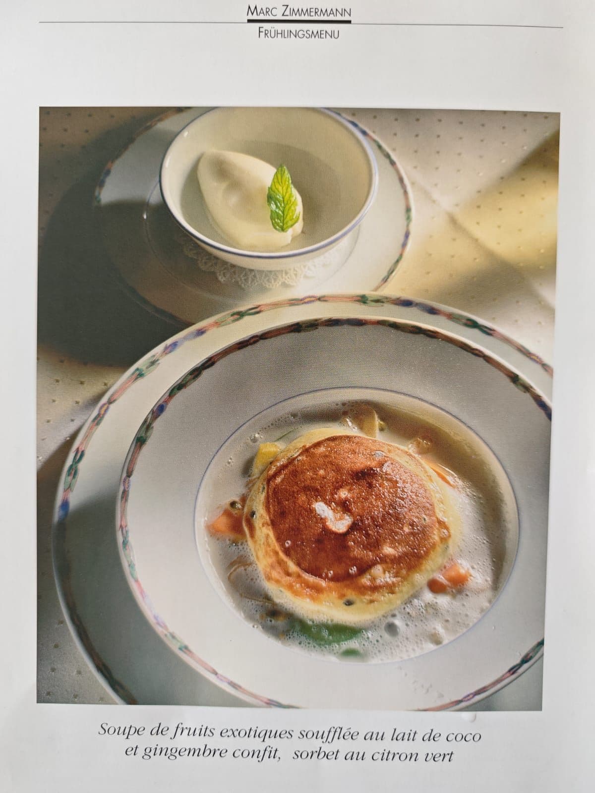 Gratin pêche de vigne